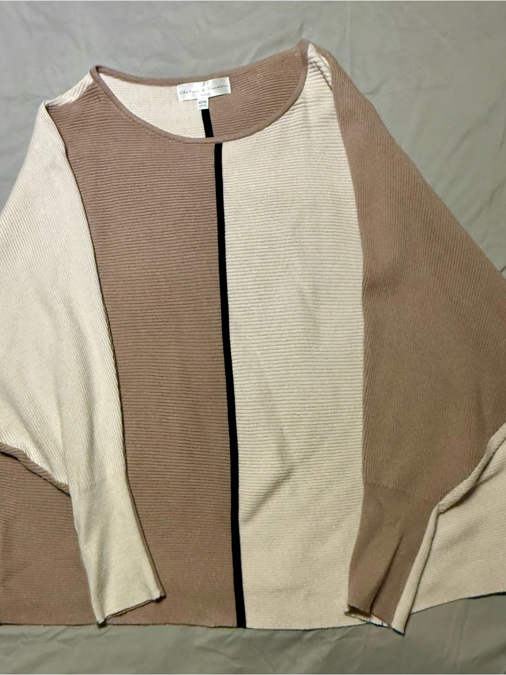 Chelsea & Theodore Colorblock Sweater